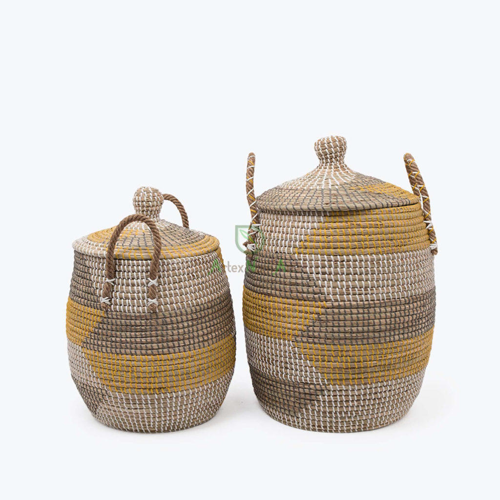 natural seagrass hamper with lid from only $18.60