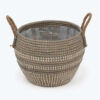 Vietnam supplier woven basket for plants with handles for home decor