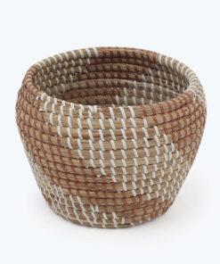 Handcrafted Mini Woven Seagrass Indoor Succulent Pot For Home Decor