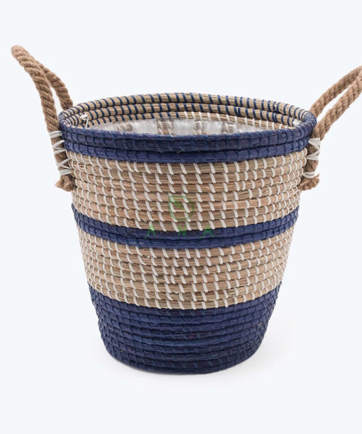 Eco friendly seagrass flower pots & planters for home decor