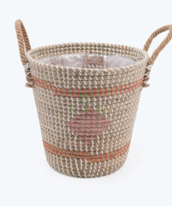 Handcrafted Seagrass Flower Pots And Planters With Handles Wholesale