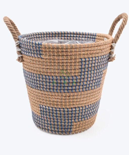 Eco Friendly Seagrass Pots Flowers For Home Decoration