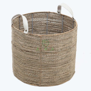 round woven seagrass storage basket from only $4.51