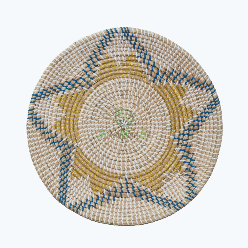 Seagrass Boho Wall Hanging Woven Plate Basket For Wall Decor And Home Decoration
