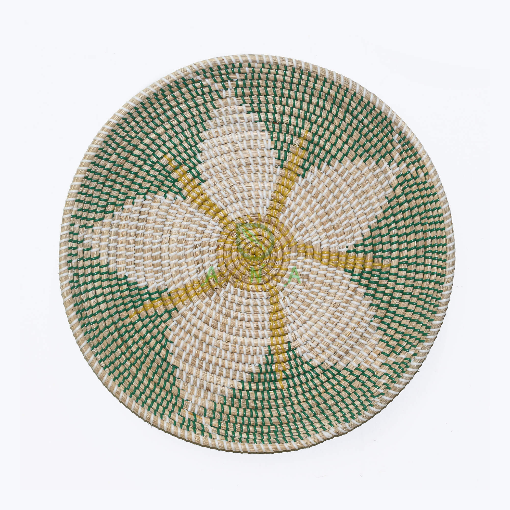 Handicraft Seagrass Boho Decor Basket Also Bohemian Plate For Home Decor