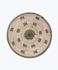 Natural Round Seagrass Woven Decorative Trays Plates Also Wall Decor Hanging For Room Decor
