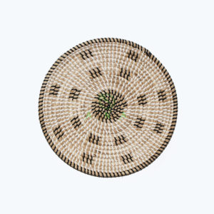 Natural Round Seagrass Woven Decorative Trays Plates Also Wall Decor Hanging For Room Decor