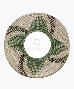 Handwoven Round Seagrass Wall Basket Decor For Room Decoration Accessories