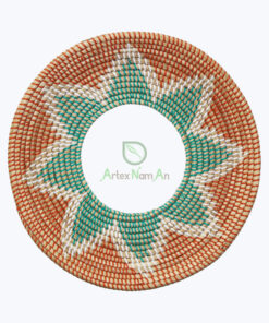 Natural Round Decorative Seagrass Wall Plate Decor For Living Room And Bedroom
