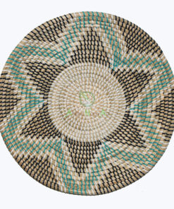 Handwoven seagrass hanging plate wholesale wall decor for living room and bedroom