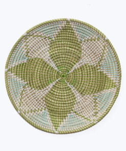 eco-friendly boho wall art seagrass wall decor basket