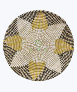 Handwoven Round Seagrass Boho Wall Decor Basket