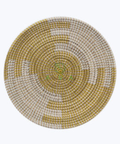handmade round seagrass wall decor basket for home decor