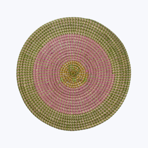Handmade Round Seagrass Decorative Wall Basket Plate For Home Decor