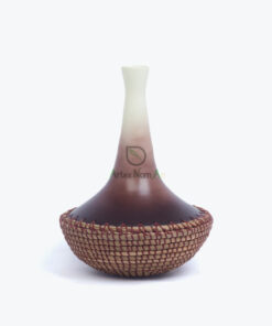 Japandi natural bamboo & seagrass vase from Vietnam manufacturer & wholesaler