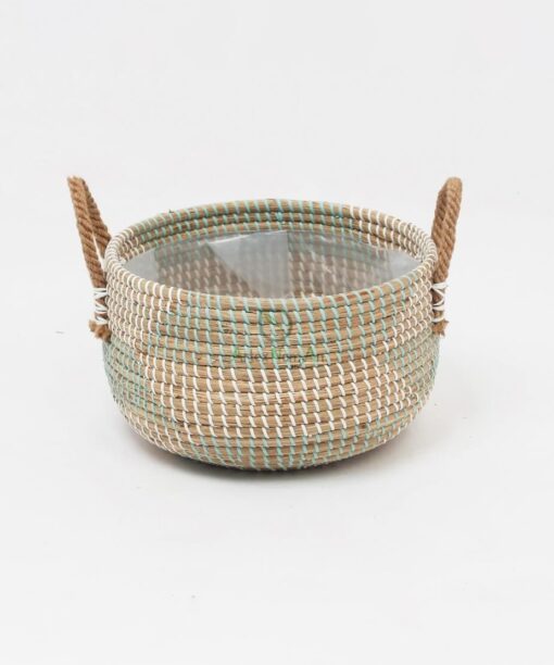 Seagrass Basket For Plant With Handles SG 09 16 124 01 M