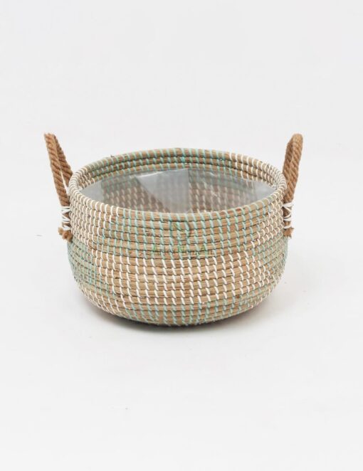 Seagrass Basket For Plant With Handles SG 09 16 124 01 M