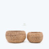 set of 2 round water hyacinth storage baskets from $5.00