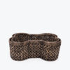 Natural Woven Water Hyacinth Bone Shape Toy Storage Basket