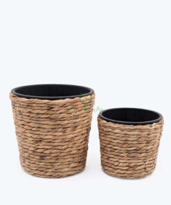 Handcrafted Mini Water Hyacinth Indoor Plant Pots For Wholesale