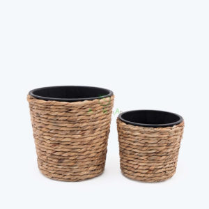 Handcrafted Mini Water Hyacinth Indoor Plant Pots For Wholesale