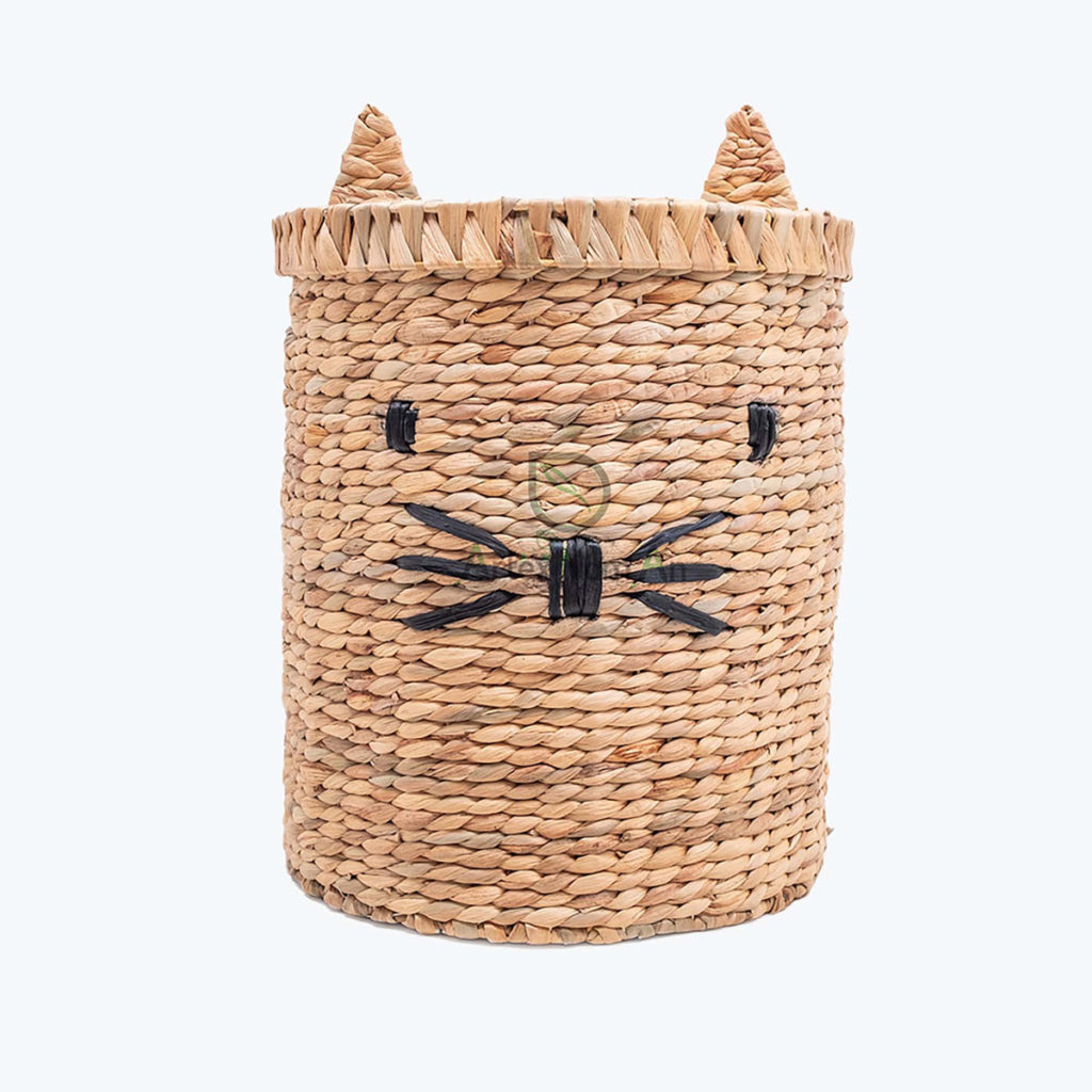 Animal shaped wicker baskets with lid wholesale