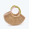 Natural Water Hyacinth Semicircular Fashion Bag Bali From Vietnam