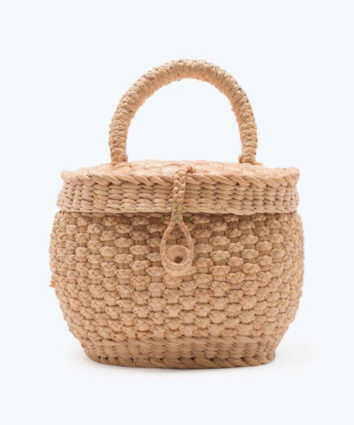 Handmade Ladies Hand Bags Also Woven Water Hyacinth Summer Beach Women Handbags