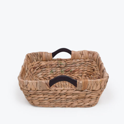 Water Hyacinth Hamper Trays Wholesale With Handles W 06 05 338 01