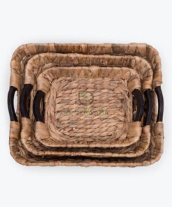 Water Hyacinth Hamper Trays Wholesale With Handles W 06 05 338 01