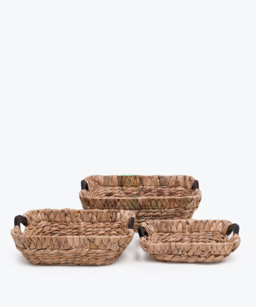 Water Hyacinth Hamper Trays Wholesale With Handles W 06 05 338 01