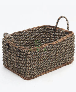 Wholesale Rectangular Seagrass Storage Baskets With Handles