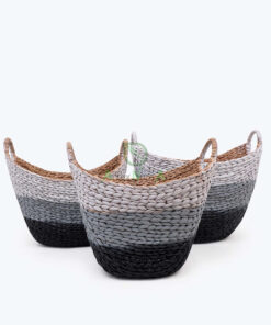 Wholesale Water Hyacinth Storage Basket With Lid W 06 05 318 01