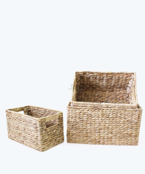 Wholesale Water Hyacinth Storage Bins With Hanndles W 06 05 170 1