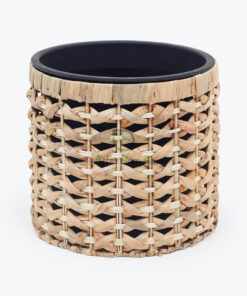 Wholesale Woven Water Hyacinth Indoor Planter Manufactured in Vietnam W 06 16 022 01