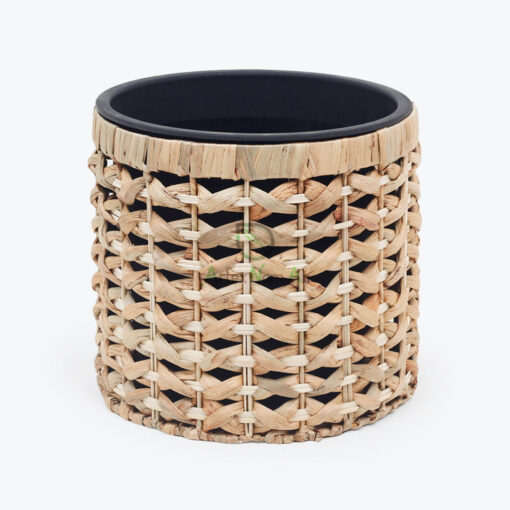Wholesale Woven Water Hyacinth Indoor Planter Manufactured in Vietnam W 06 16 022 01