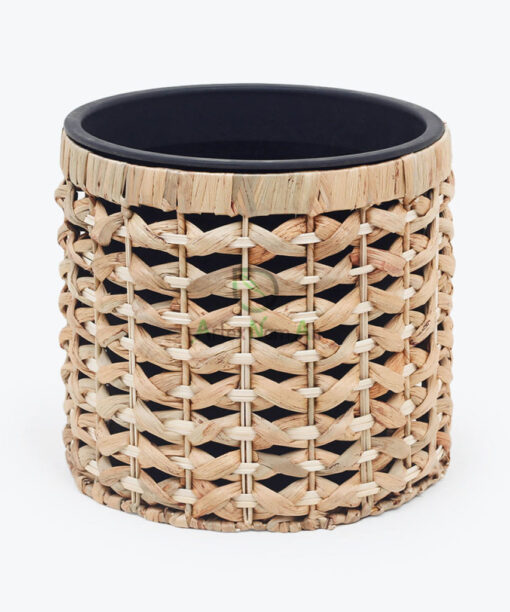 Wholesale Woven Water Hyacinth Indoor Planter Manufactured in Vietnam W 06 16 022 01