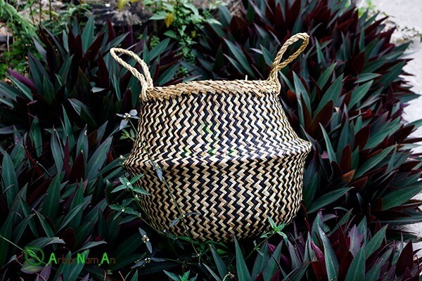 Natural fibres used for woven baskets are more sensitive to moisture