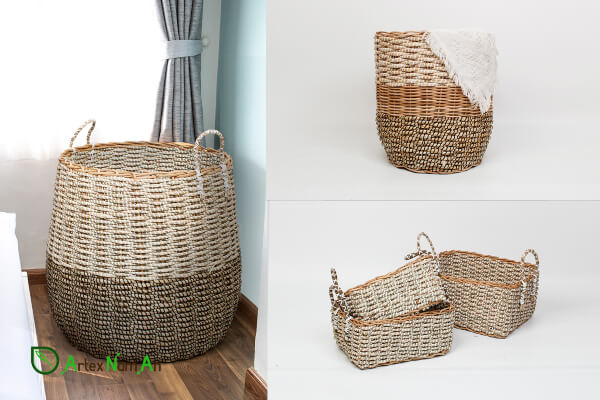 Wholesale seagrass baskets can hold and carry up to 25 kg. 
