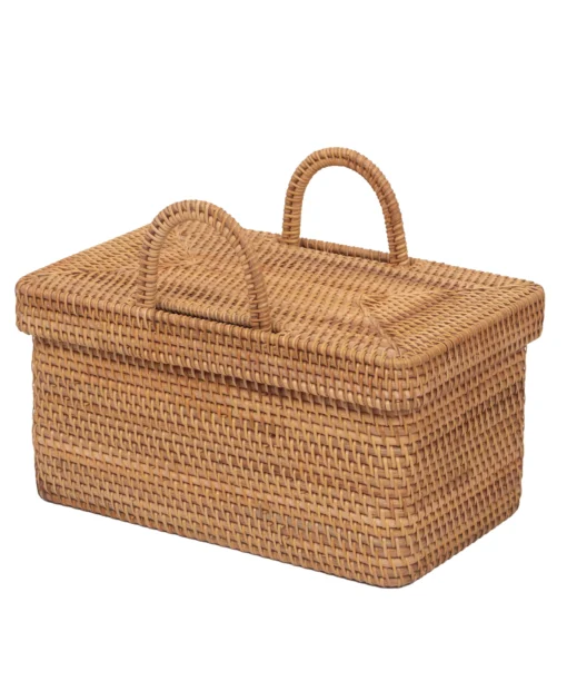 Shop Wholesale Natural Rattan Storage Basket with lid and premium design for modern room organization. Ideal for home, office, HORECA and retail spaces. We welcome bulk orders, OEM/ODM collaborations, and private label projects for retailers, wholesalers, sourcing agents, and HORECA buyers.
