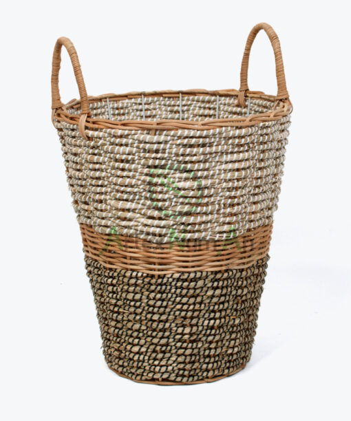 Large Seagrass Basket Bin With Handles SG0100011101
