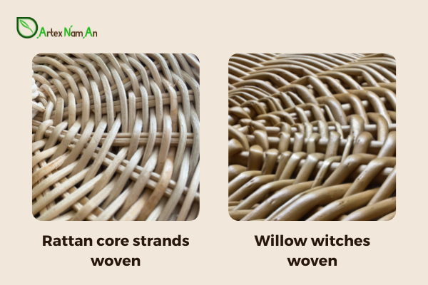 wicker rattan cane