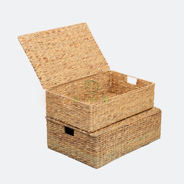 Rice nut weave water hyacinth storage boxes