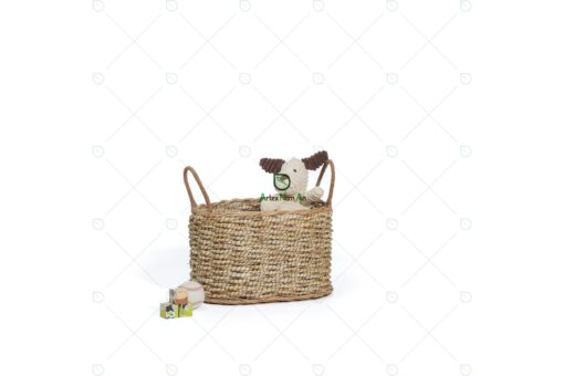 Wicker Banana Laundry Basket with Handles