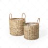 Wicker Banana Planter Basket with Handles