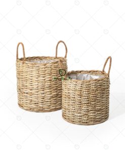 Wicker Banana Planter Basket with Handles