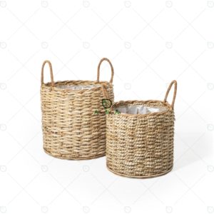 Wicker Banana Planter Basket with Handles