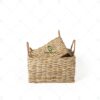 Wicker Rectangular Banana Floor Planter with Handles