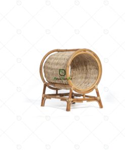 Round Cat Bed House Wood Shelf