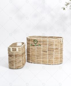 Rectangular Wicker Banana Storage Bin